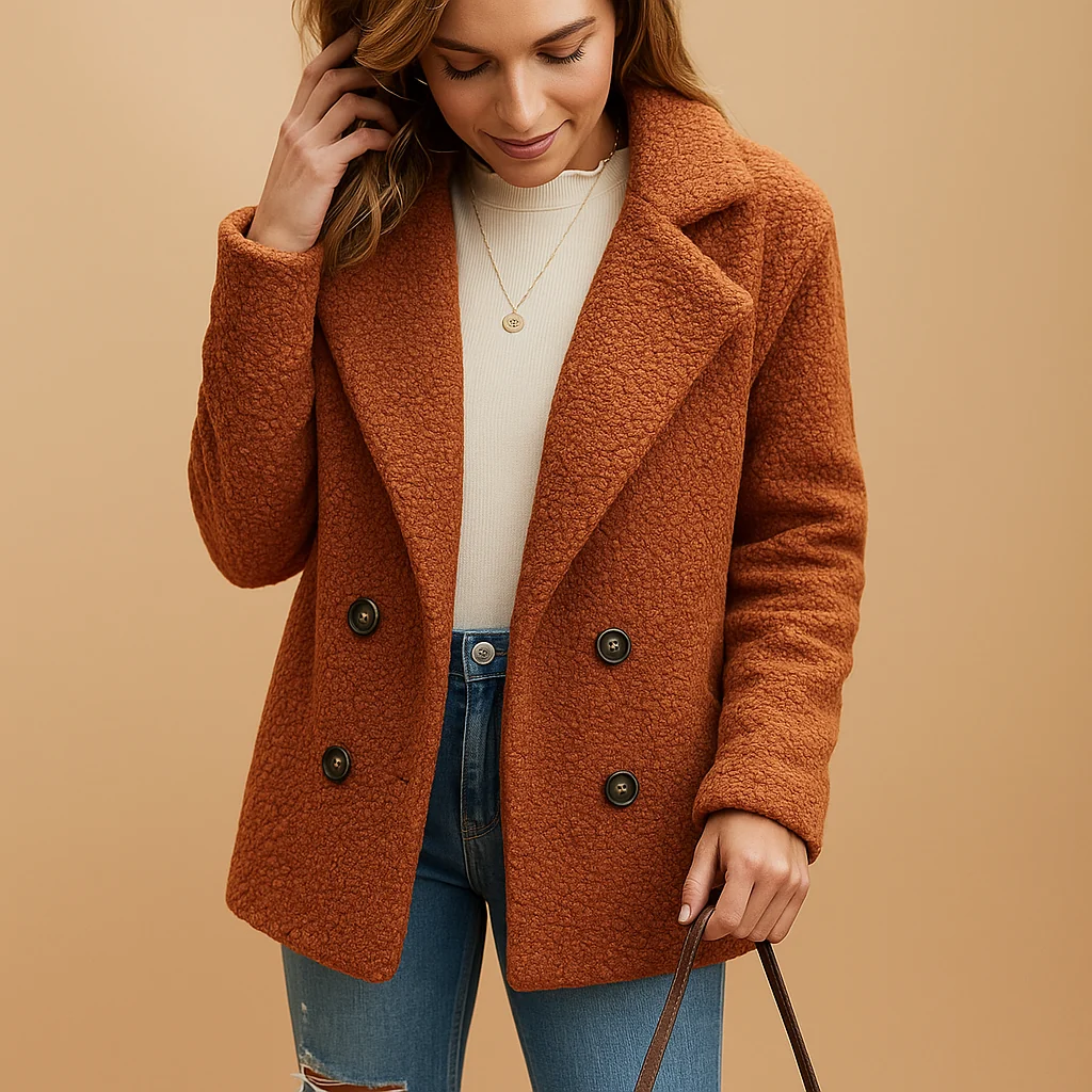 Manteau Court Femme – Coupe Cintrée