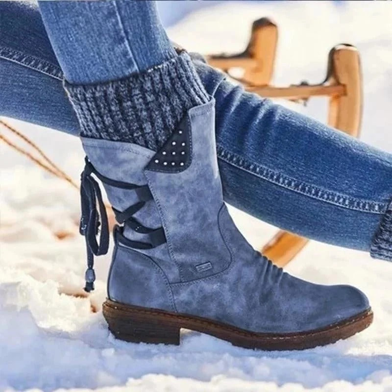 Bottes d'Hiver Femme Doublées – Fermeture Zippée