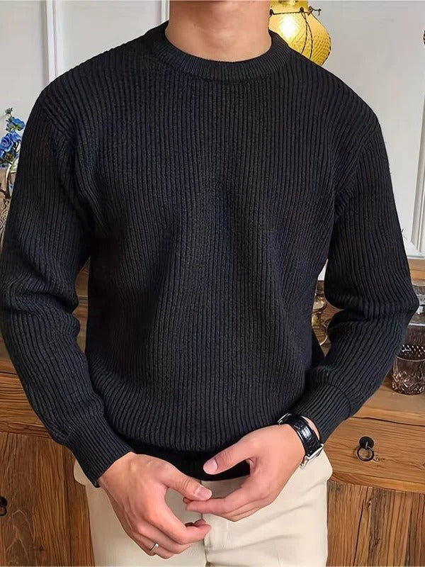 Pull Col Rond Homme – Coupe Regular