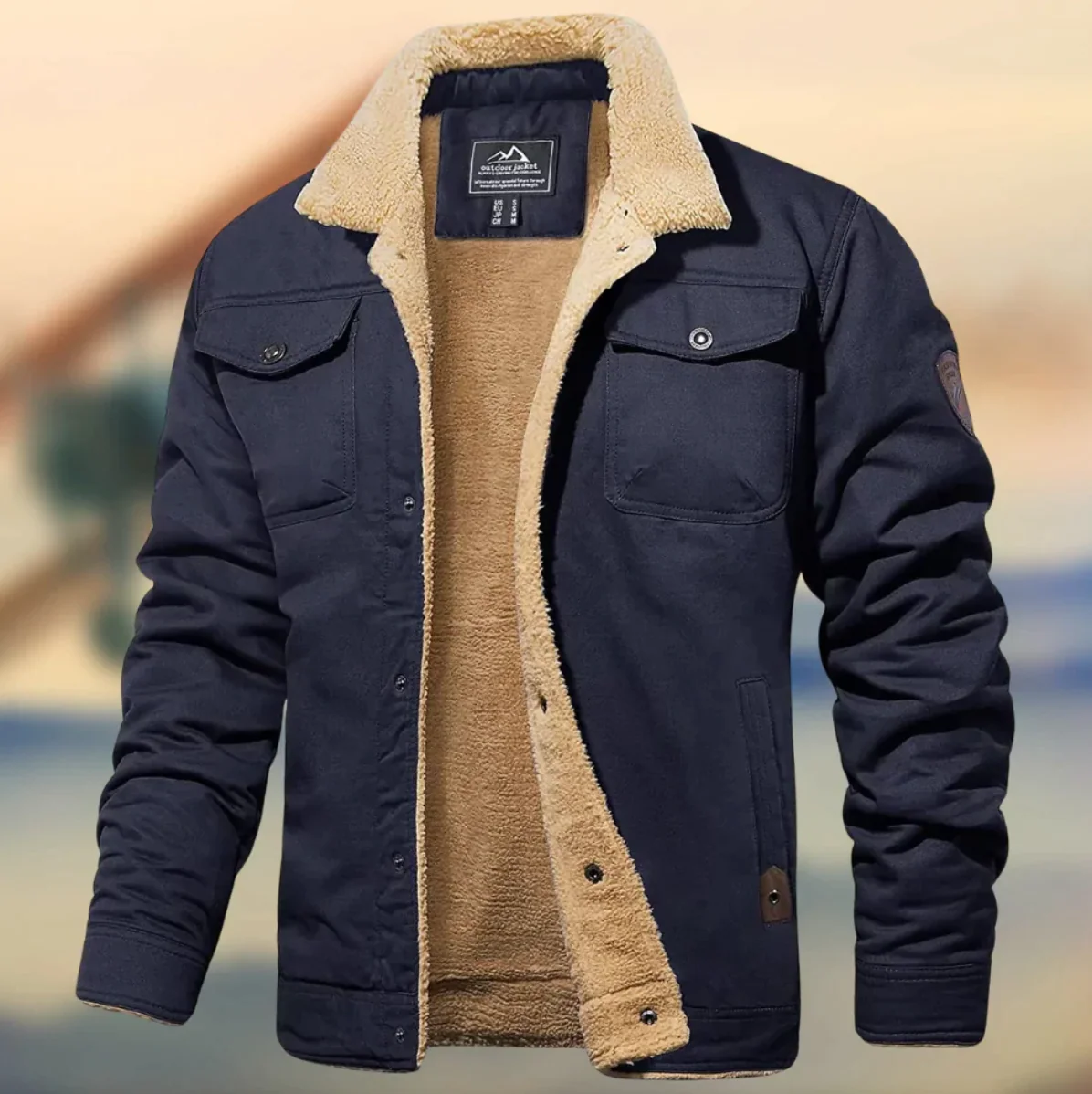 Veste d'Hiver Homme Doublée – Capuche Amovible