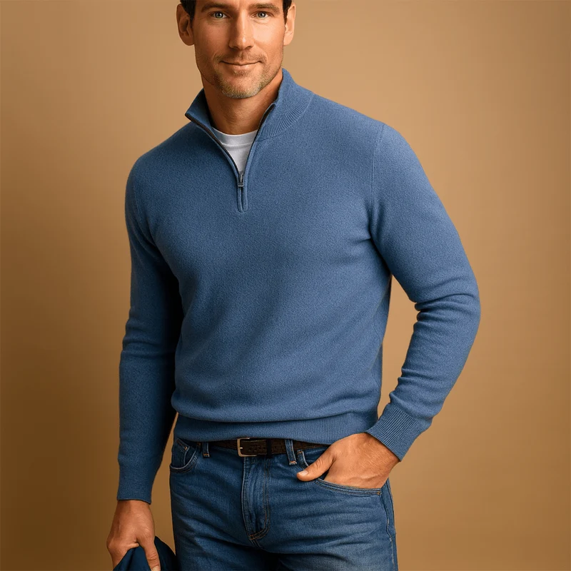 Pull Camionneur Homme – Demi-Zip