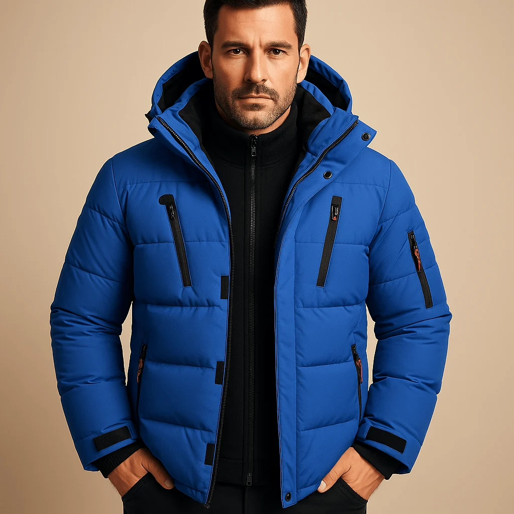 Veste d'Hiver Homme à Capuche – Coupe Regular