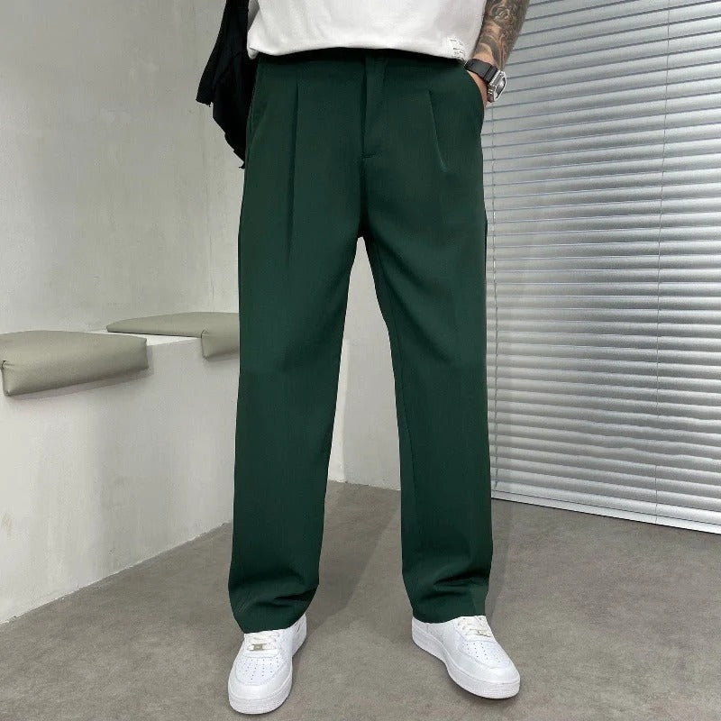Pantalon Homme Jambe Large – Double Pinces