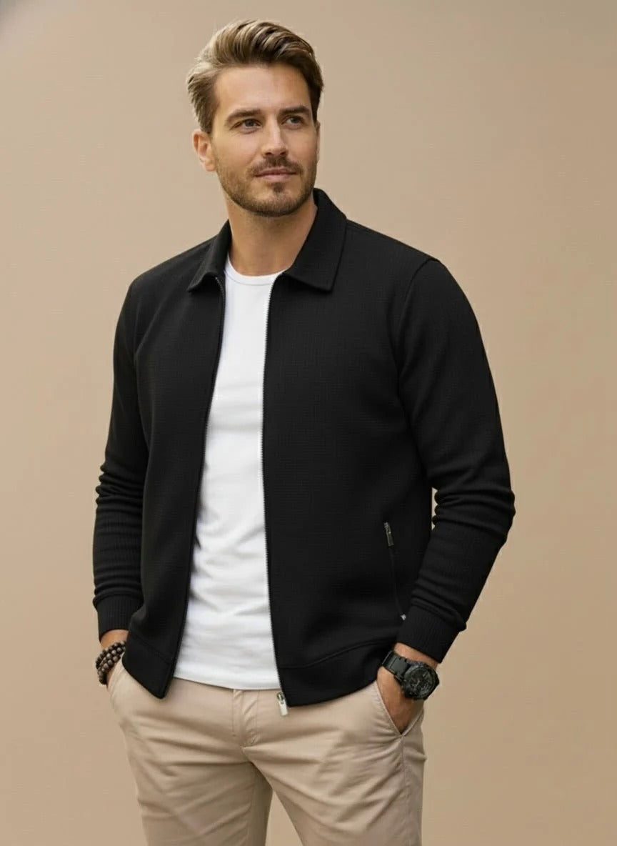 Gilet Zippé Homme – Col Montant