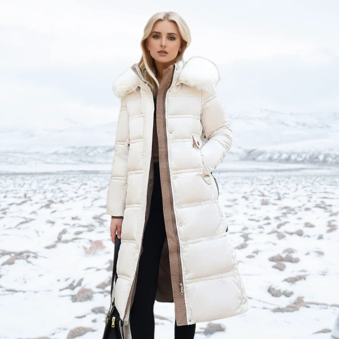 Doudoune femme matelassée zippée blanc