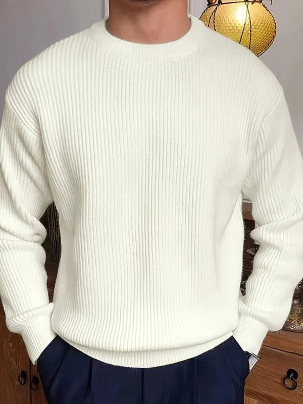 Pull Col Rond Homme – Coupe Regular