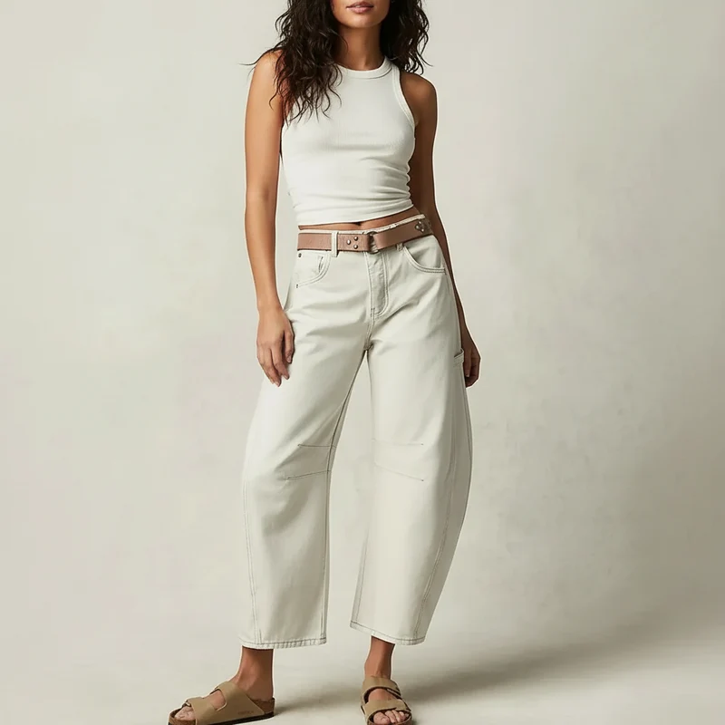 Jean Baggy Femme – Taille Haute