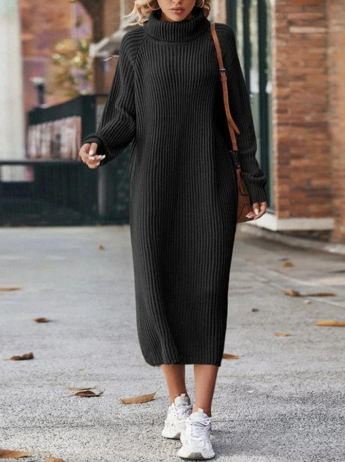 Robe Pull Col Roulé Femme – Coupe Ample