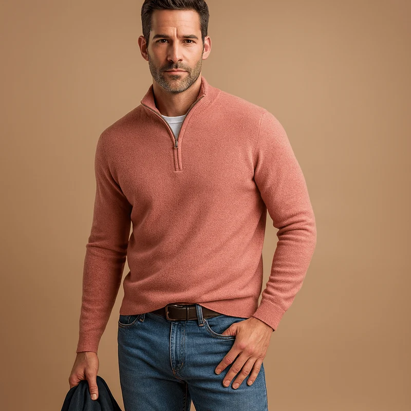 Pull Camionneur Homme – Demi-Zip
