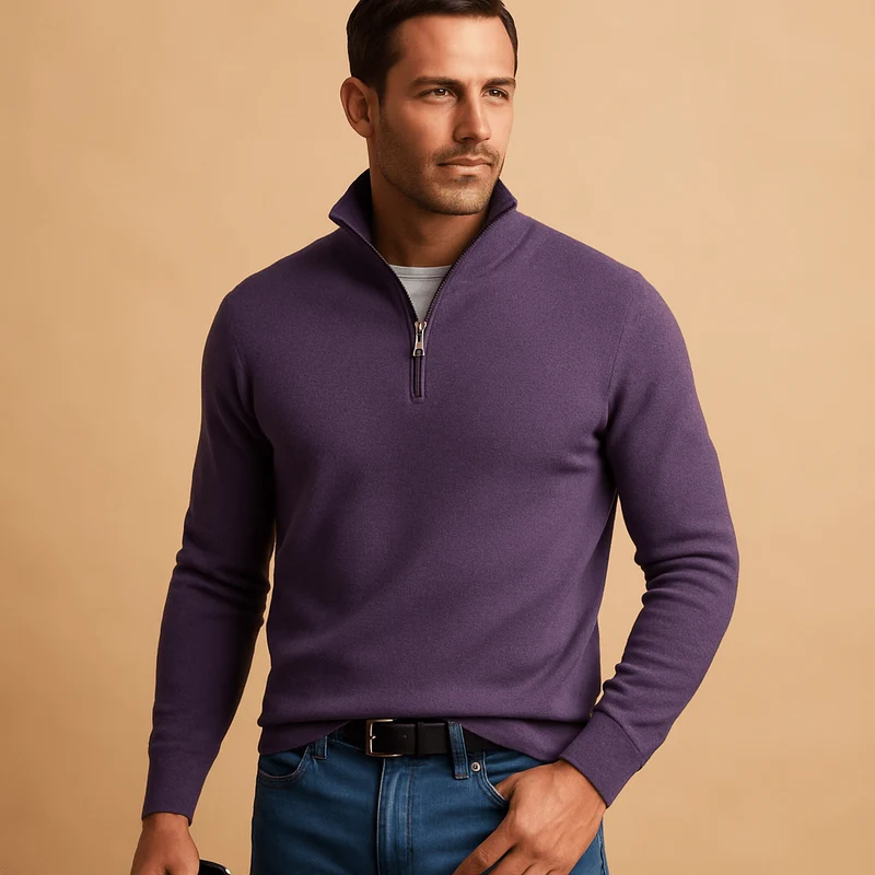 Pull Camionneur Homme – Demi-Zip