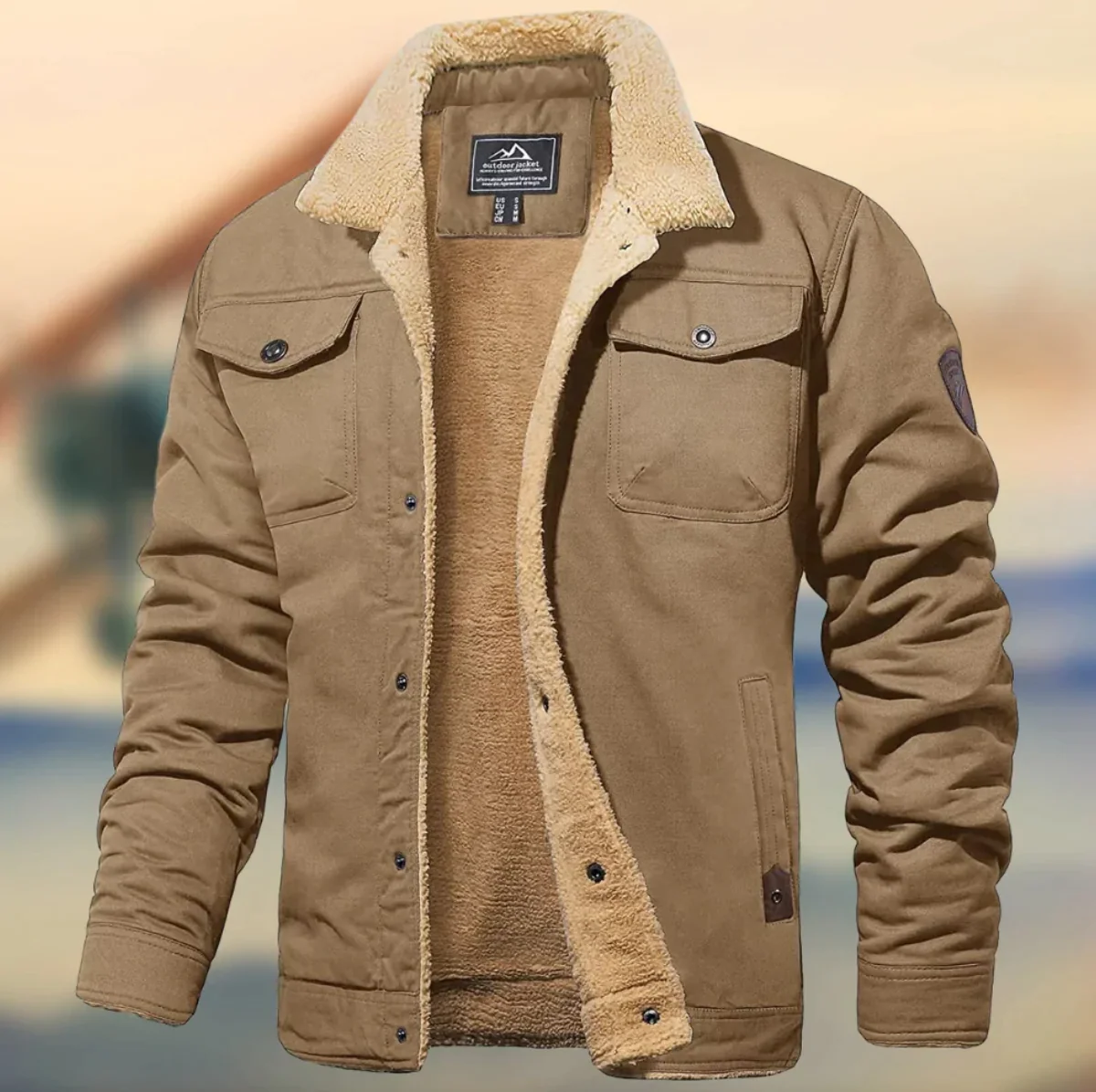 Veste d'Hiver Homme Doublée – Capuche Amovible