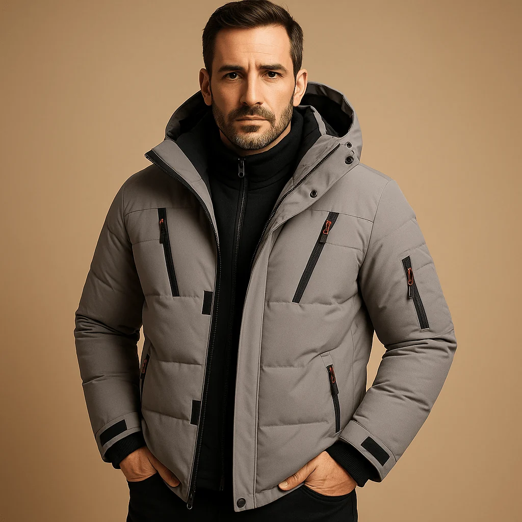 Veste d'Hiver Homme à Capuche – Coupe Regular