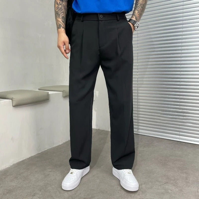 Pantalon Homme Jambe Large – Double Pinces