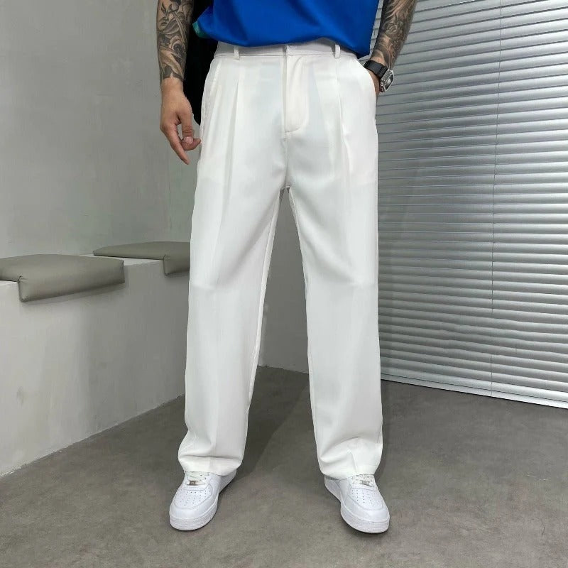 Pantalon Homme Jambe Large – Double Pinces