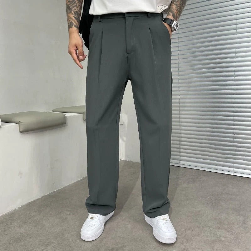 Pantalon Homme Jambe Large – Double Pinces