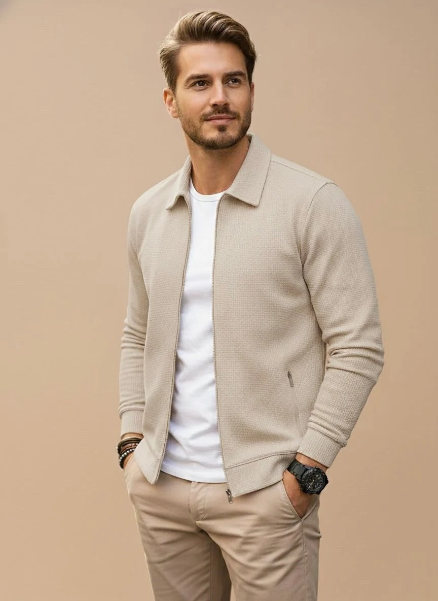 Gilet Zippé Homme – Col Montant