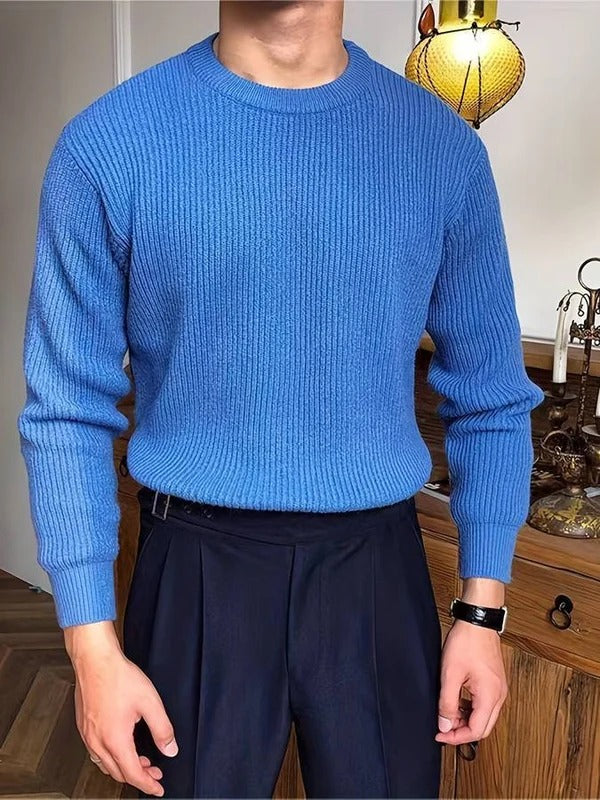 Pull Col Rond Homme – Coupe Regular