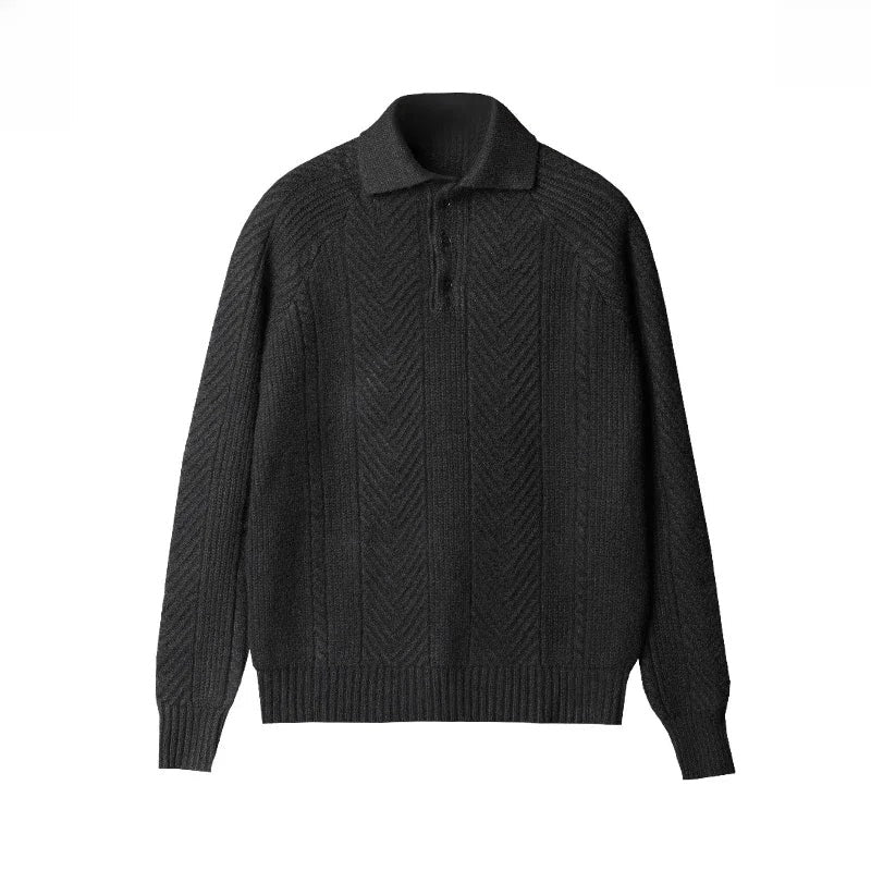 Polo Homme Manches Longues – Col Zippé