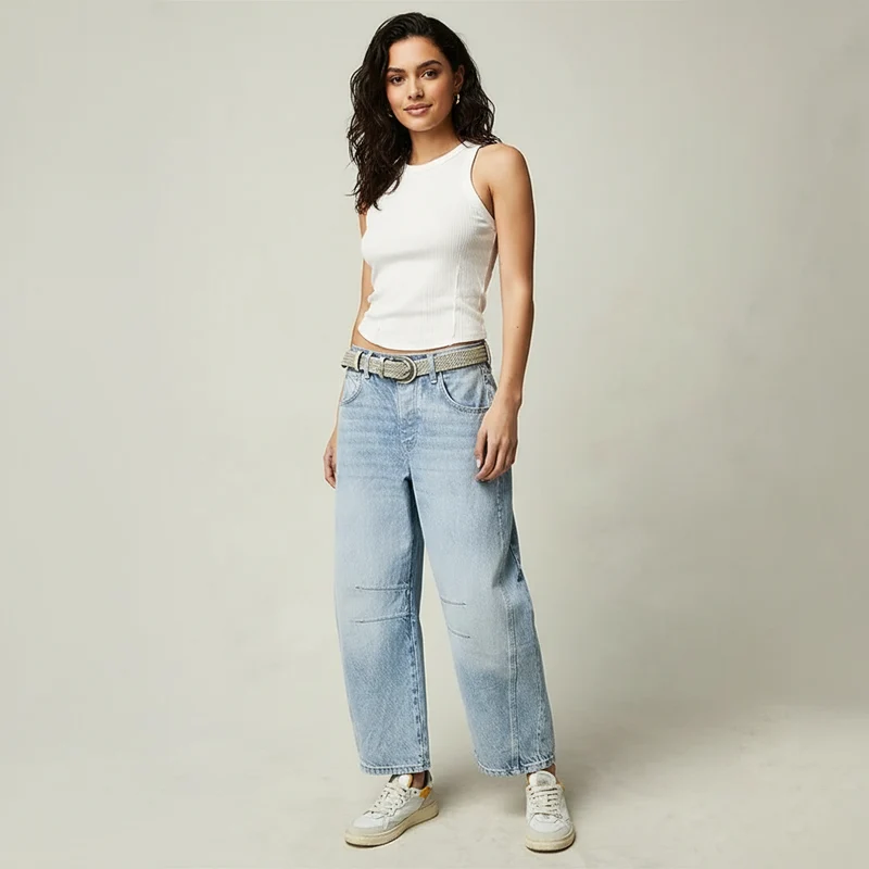 Jean Baggy Femme – Taille Haute