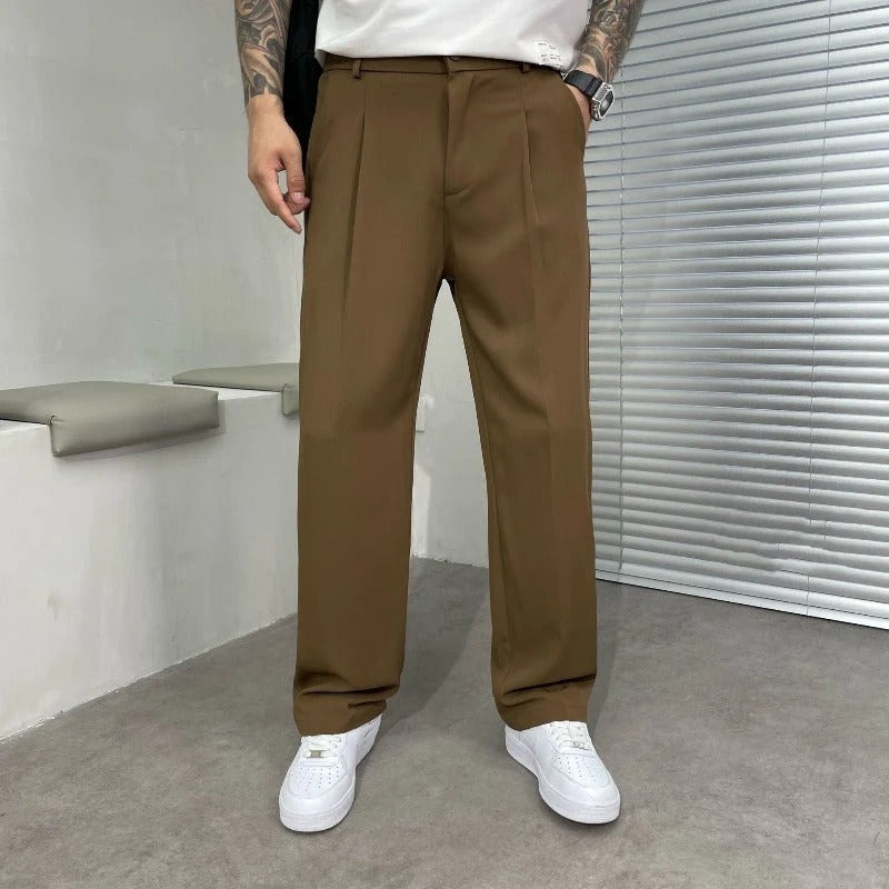 Pantalon Homme Jambe Large – Double Pinces