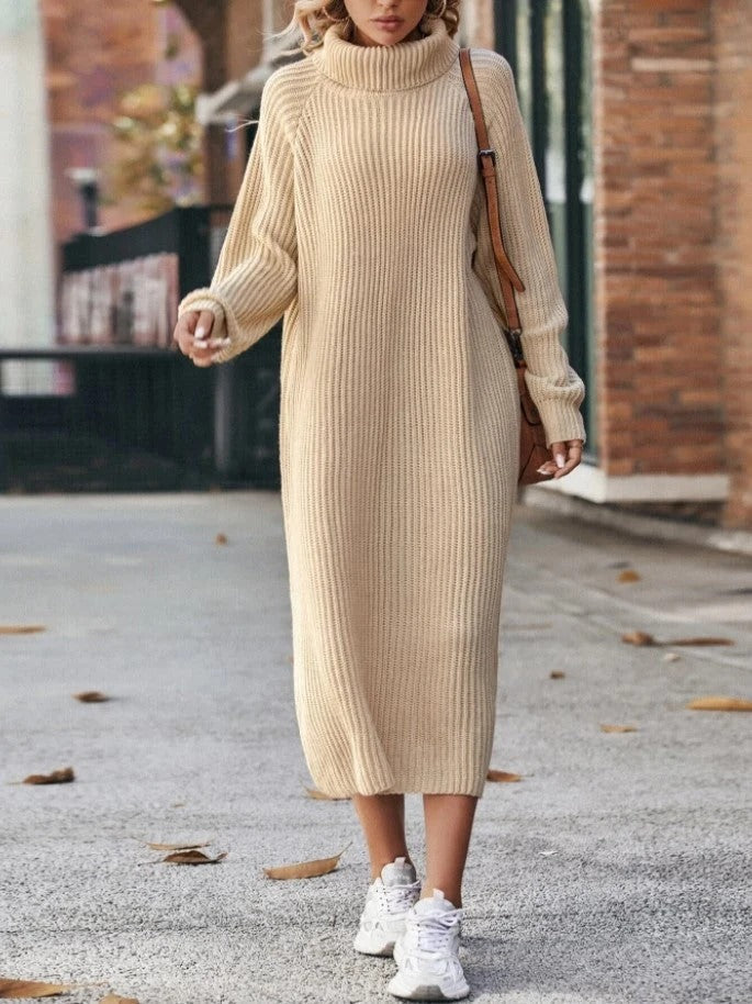 Robe Pull Col Roulé Femme – Coupe Ample