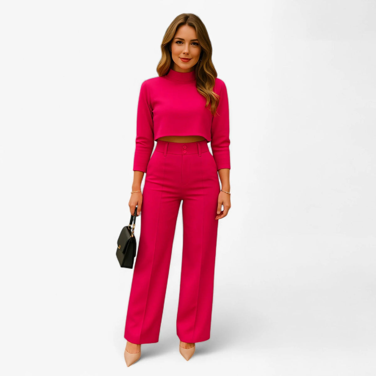 Ensemble Femme Haut et Pantalon – Coupe Fluide